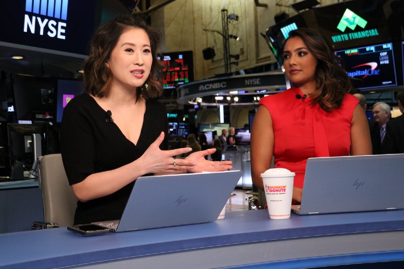 news anchors in a studio